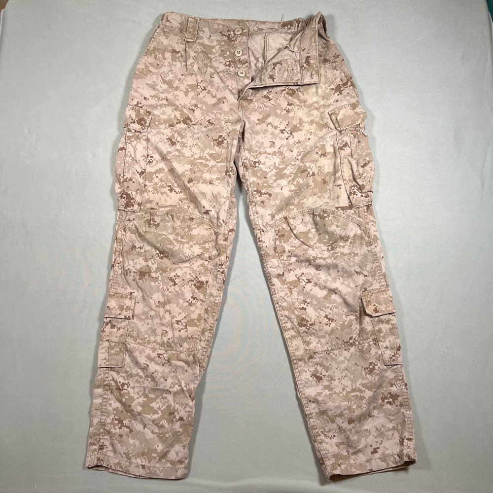 USMC FROG Desert MARPAT Camo Combat Trousers Flame Resistant Men Medium Regular